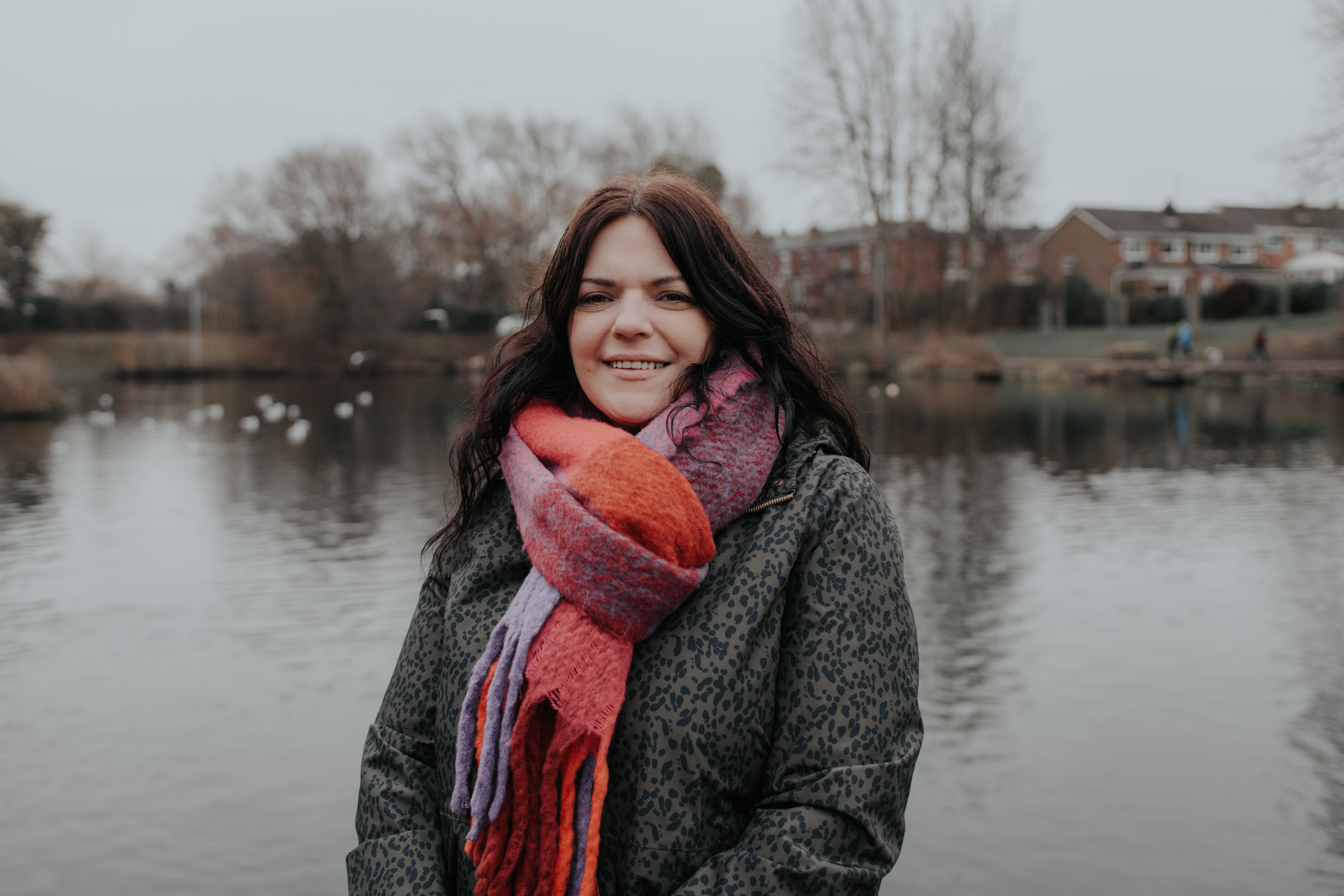 Headshot of Leah Taylor standing in front of Edgeley Reservoir